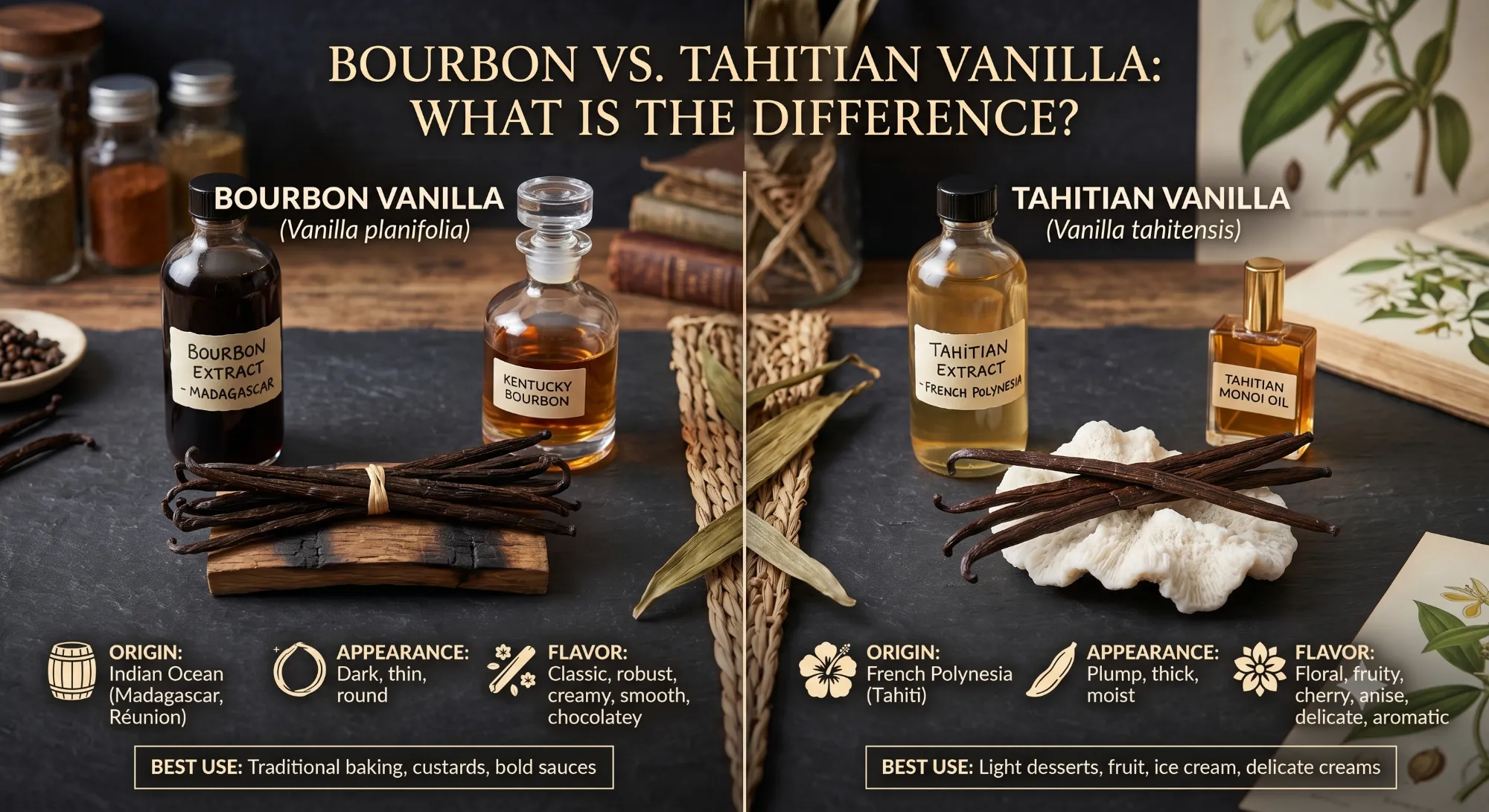 Bourbon vs. Tahitian Vanilla: What is the Difference?